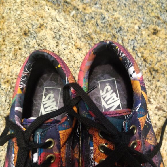 Vans Old Skool Low Abstract Multicolor Skate Shoes Men's Size 10 721454 - Picture 11 of 12